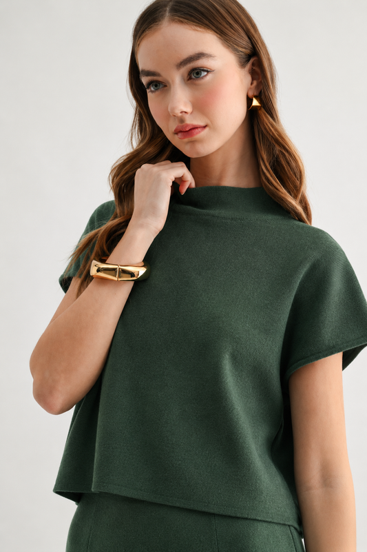 JOH SIENNA TOP - HUNTER GREEN