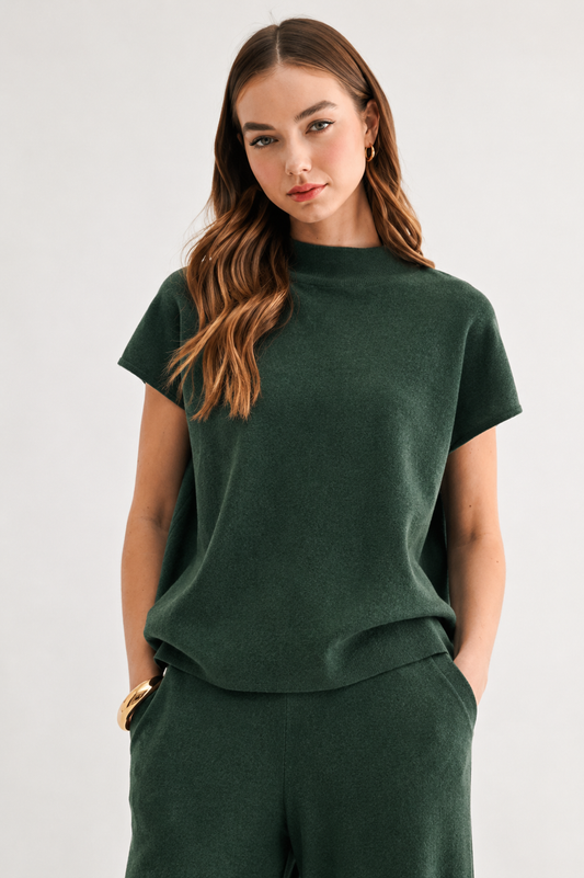 JOH SIENNA TOP - HUNTER GREEN