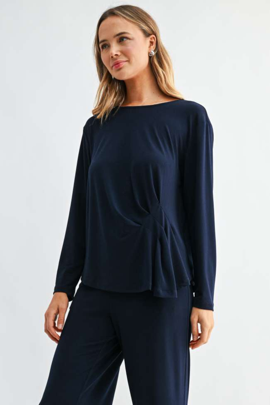 JOH KARY TOP - NAVY BLUE