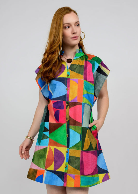 UNCLE FRANK PALETTE STACKS DRESS - MULTI