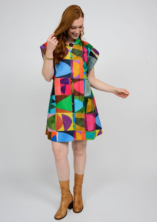 UNCLE FRANK PALETTE STACKS DRESS - MULTI