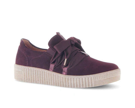 GABOR RIBBON SNEAKERS - MERLOT