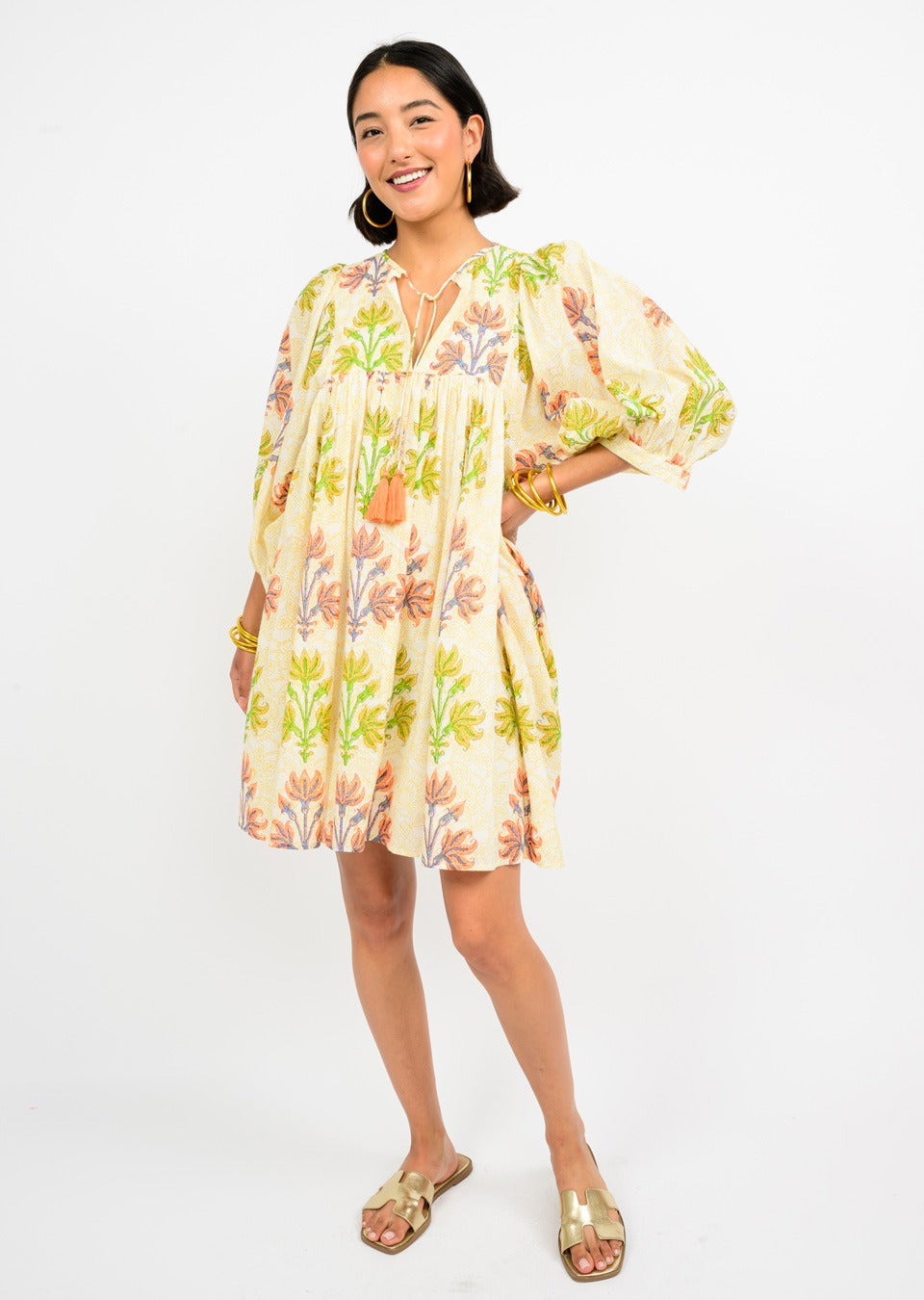 UNCLE FRANK DOLMAN SLEEVE DRESS - MULTI