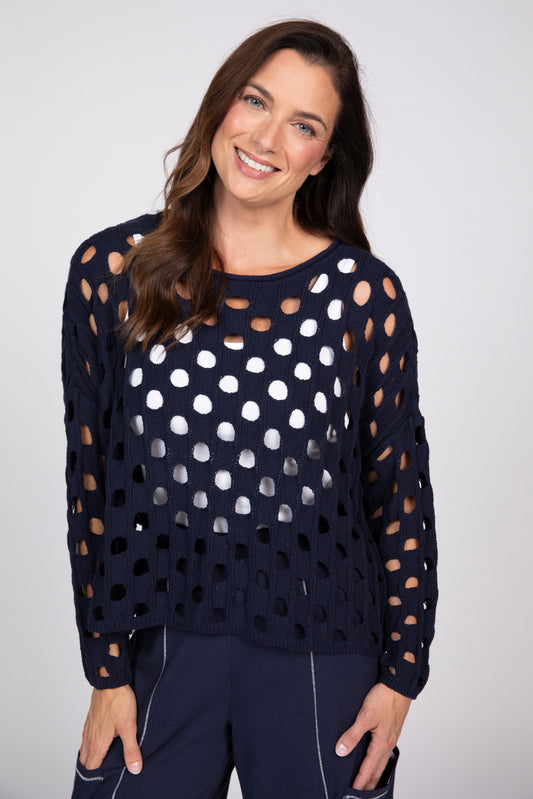 OLIVIA BY HABITAT CHIC TOPPER - NAVY