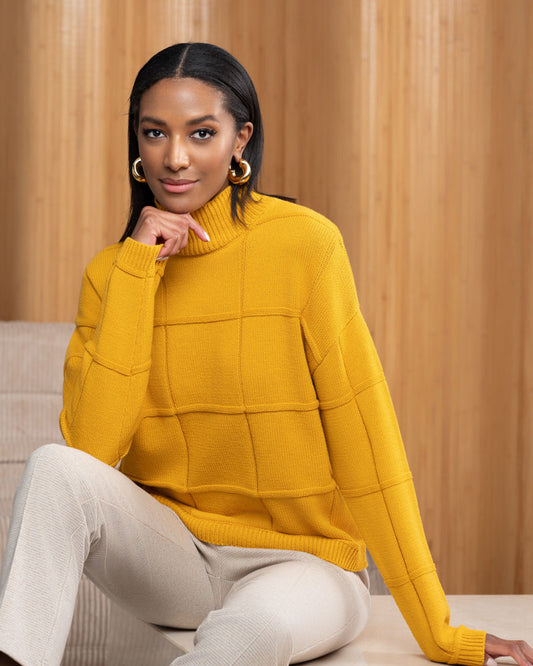 ALISON SHERI SWEATER - AMBER YELLOW