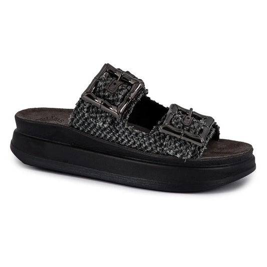 FANTASY SANDALS BAMBOO - BLACK KNIT