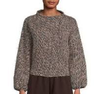 BRYN WALKER ANNA SWEATER - BLACK MULTI