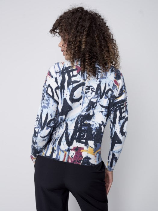 CHARLIE B PRINTED PULLOVER - MULTI - C2526P736A521