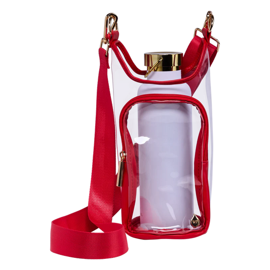 WANDERFULL STADIUM BAG WITH POUCH - RED