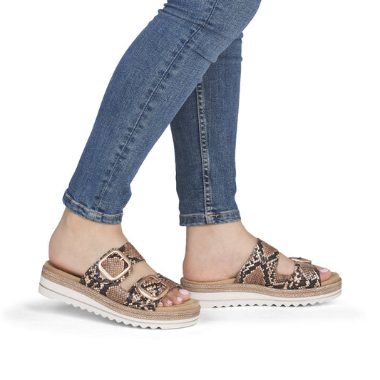 RIEKER D0Q6625 - BROWN MULTI