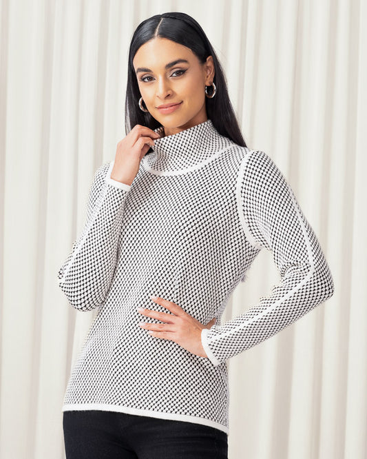 ELENA WANG LONG-SLEEVE TOP - OFF-WHITE