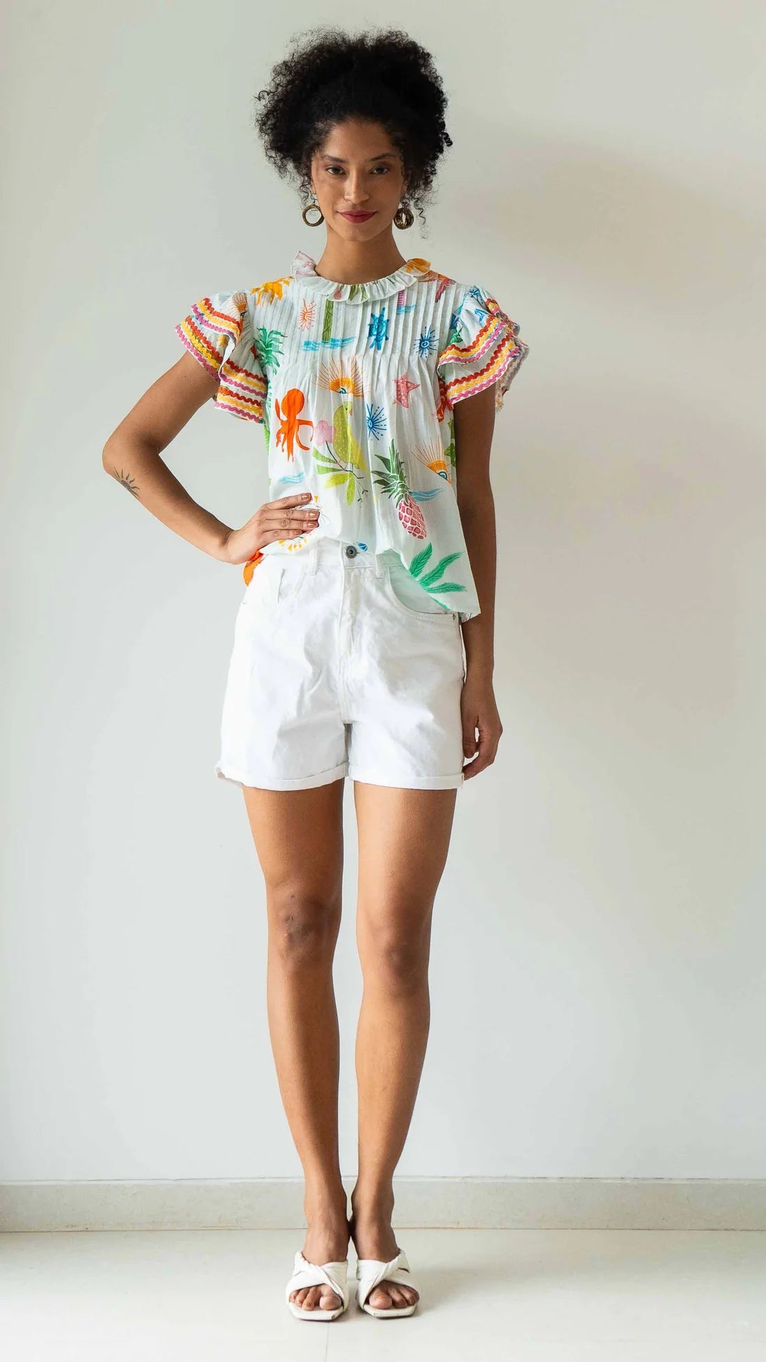 SOHANA FLUTTER TOP TROPICAL