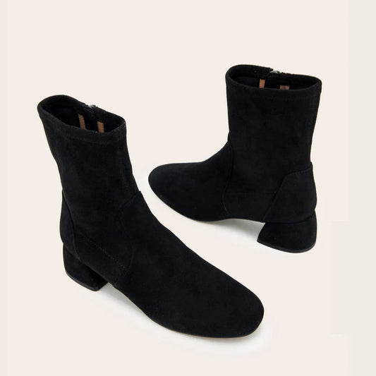 GENTLE SOULS EMILY SHORT BOOT - BLACK SUEDE