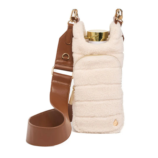 WANDERFULL HYDROBAG SHERPA W/ VEGAN LEATHER STRAP - IVORY