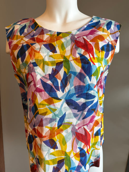 SALE - FOIL IT'S ONLY NATURAL TOP - MULTI