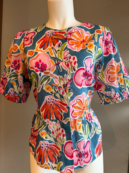 SALE - FOIL MY TIE TOP - MULTI