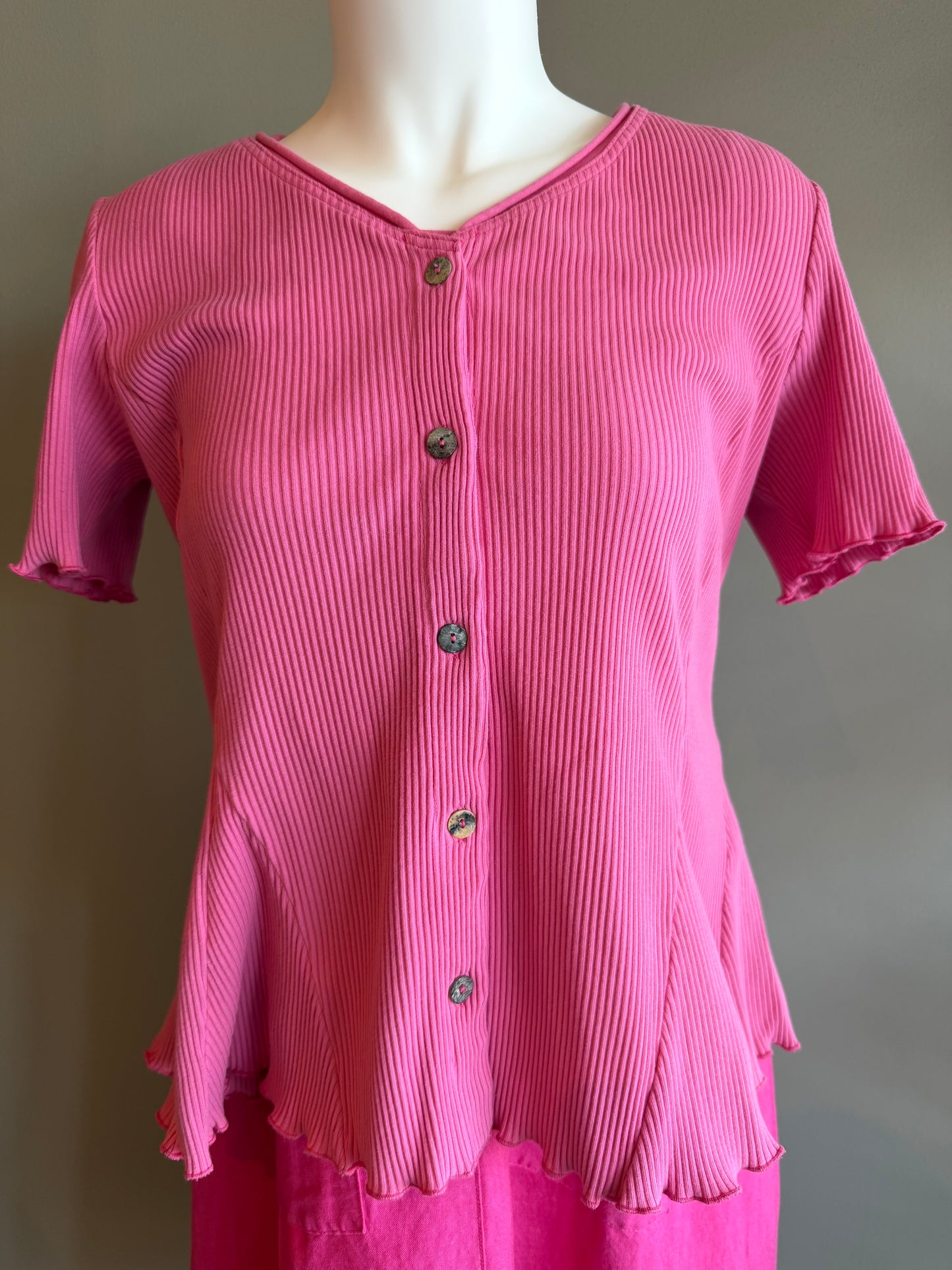 SALE KLEEN SHORT SLEEVE CARDIGAN WITH BUTTONS