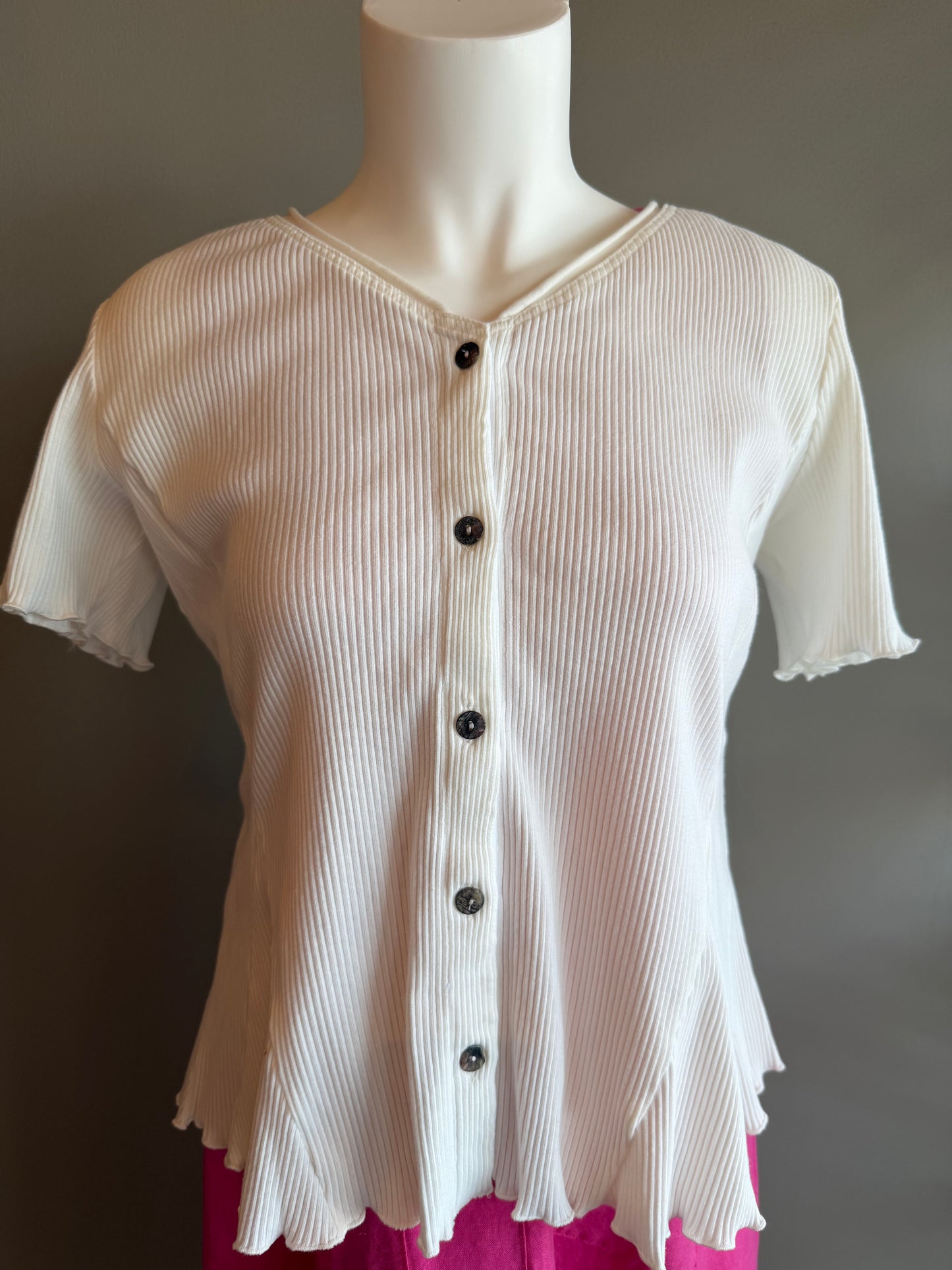 SALE KLEEN SHORT SLEEVE CARDIGAN WITH BUTTONS