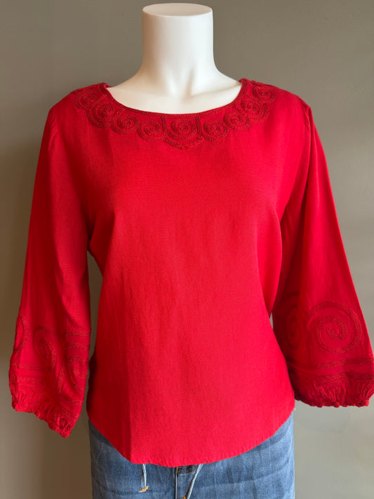 PARSLEY AND SAGE CARA TOP - RED