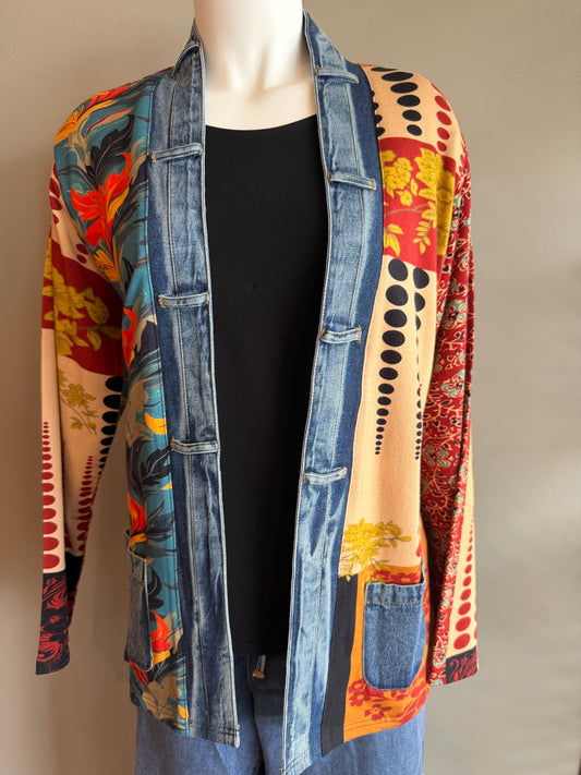 PARSLEY AND SAGE GISELLE OPEN FRONT JACKET - MULTI