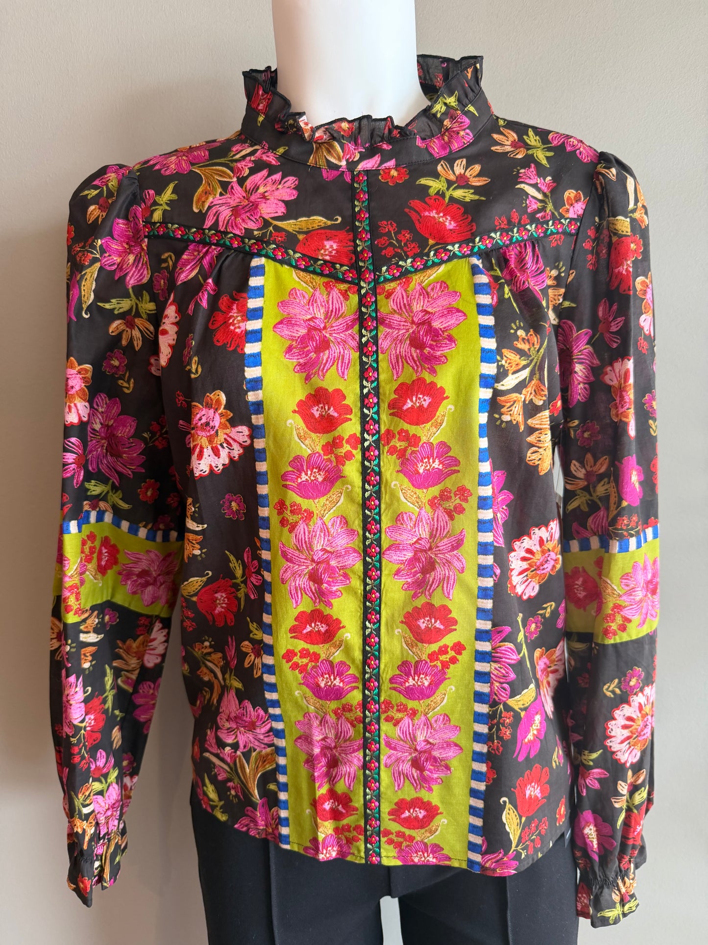 TRU LUXE TOP - BLACK MULTI