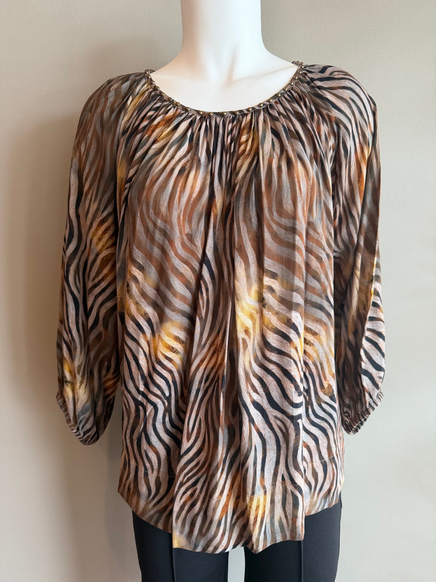 TRU LUXE ANIMAL PRINT TOP - ANIMAL MULTI