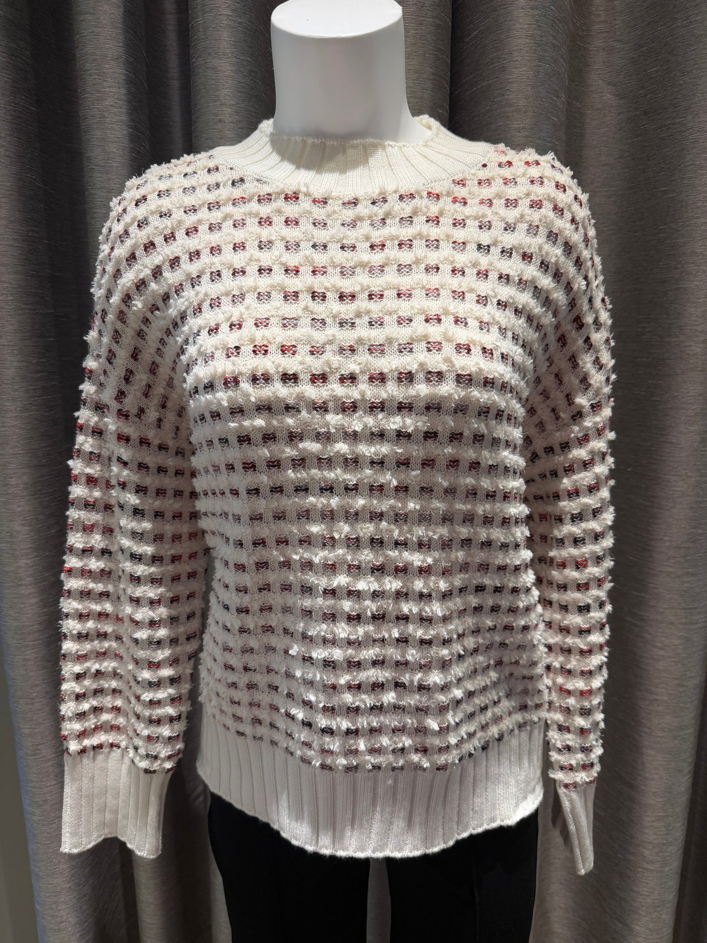 OLIVIA BY HABITAT VELURA KNIT FUNNEL NECK - IVORY