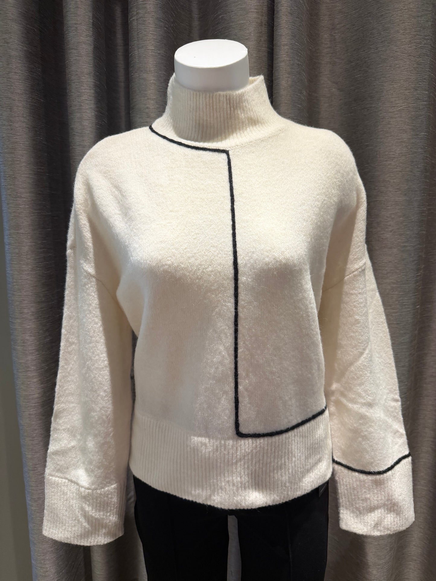OLIVIA BY HABITAT GET IN LINE SWEATER - IVORY
