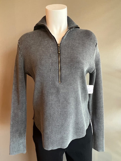 *SALE* PB&J 1/4 ZIP NECK PULLOVER - CHARCOAL