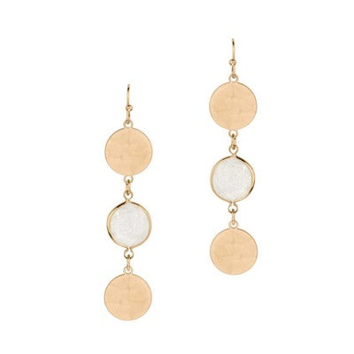 MEGHAN BROWNE STYLE NELLY EARRINGS - CLEAR - NELCL