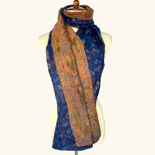 POMEGRANATE MOON REVERSE SARI - JEWEL TONES