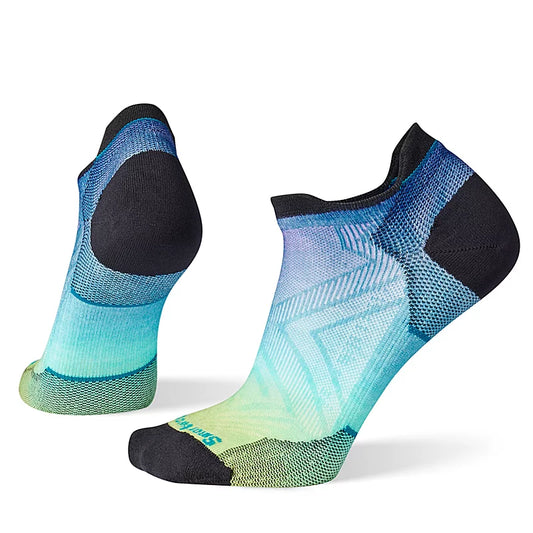 SMARTWOOL ZERO CUSHION LOW ANKLE SOCKS - OMBRE TURQUOISE - SW001670810