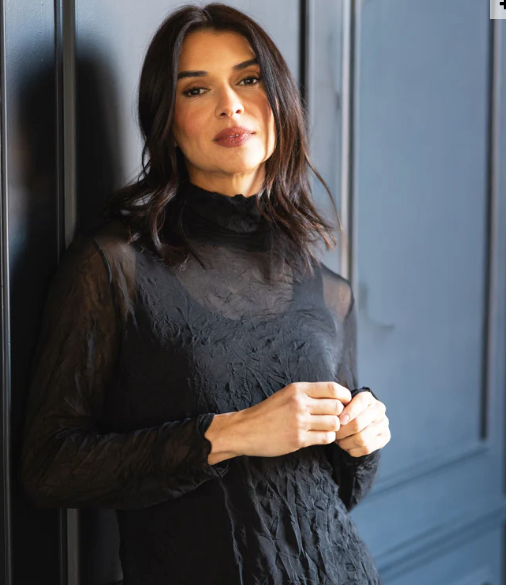OLIVIA BY HABITIAT RUCHED TURTLENECK - BLACK