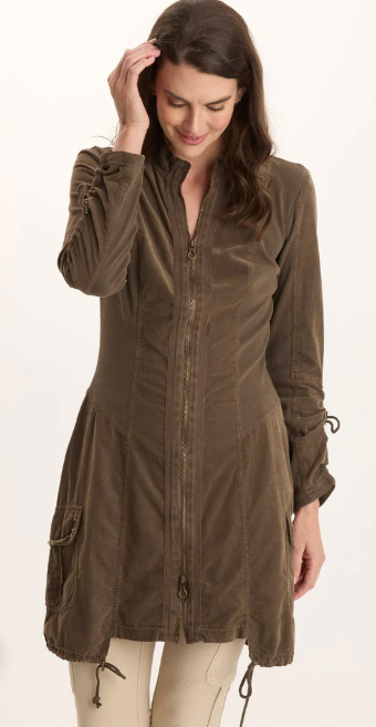 XCVI ANU JACKET DRESS - OAK CREEK PIGMENT