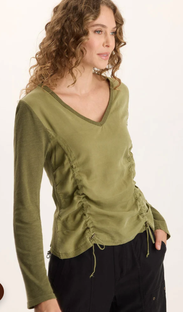 XCVI KETTI LONG SLEEVE - THICKET PIGMENT