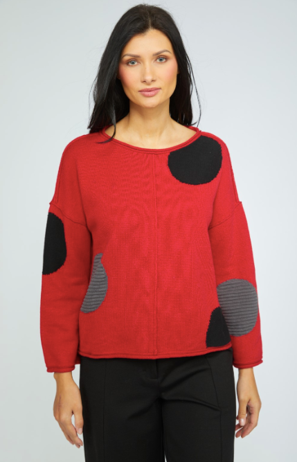 OLIVIA BY HABITAT CIRCLE PULLOVER - CHILI