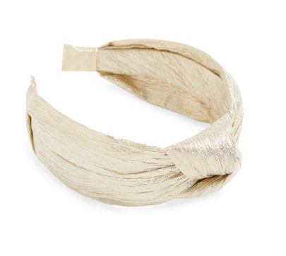 SHIRALEAH GOLD KNOT HEADBAND - CHAMPAGNE