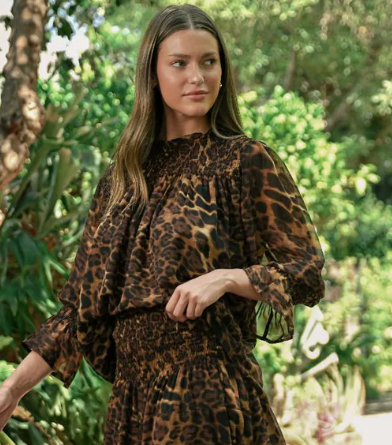 JOH JASPER TOP - BROWN MULTI