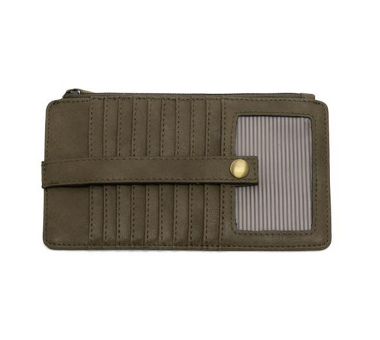 JOY SUSAN KARA MINI WALLET - OLIVE