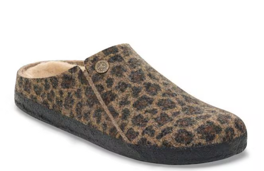 BIRKENSTOCK ZERMAT SHEARLING - LEOPARD TOFFEE