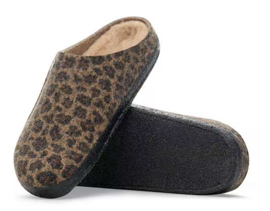 BIRKENSTOCK ZERMAT SHEARLING - LEOPARD TOFFEE