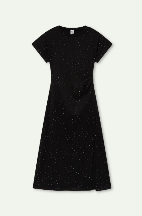 SALE WILD PONY DRESS WITH RHINESTONES - BLACK
