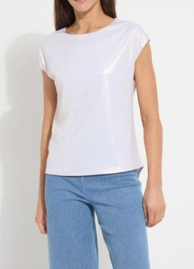 LYSSE LYSSENTIALS - METALLIC JERSEY KNIT