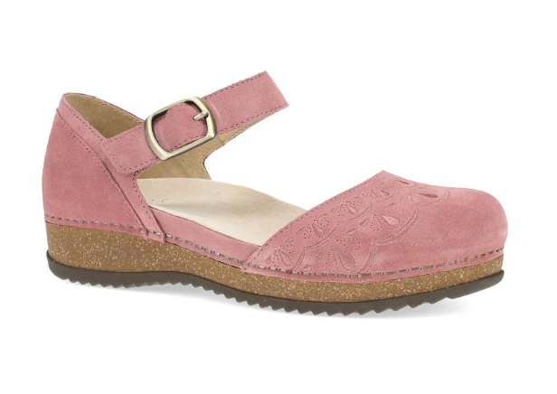 DANSKO MAE - ASH ROSE EMBROIDERED SUEDE