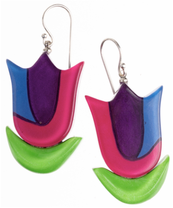 ZSISKA FLORAL DROP EARRING - MULTI