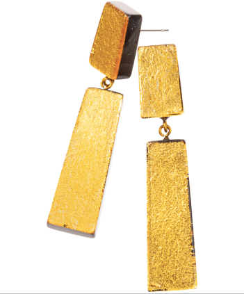 ZSISKA RADIANCE RECTANGLE DROP - GOLD