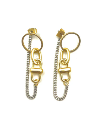 LJ SONDER BOND EARRING MIXED METALS