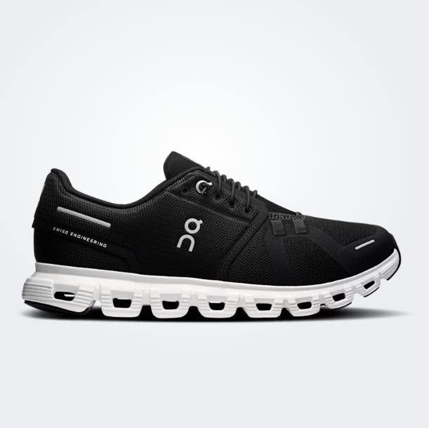 ON RUNNING CLOUD 6 WIDE - BLACK AND WHITE