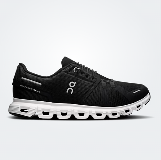 ON RUNNING CLOUD 6 WIDE - BLACK AND WHITE