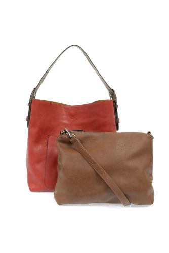 JOY SUSAN CLASSIC HOBO - SCARLET